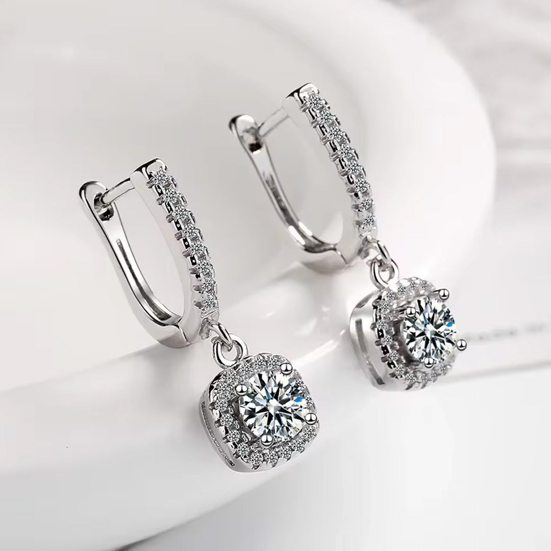 Top Quality Silver Round Circle Hoop Earrings For Woman Fashion Pack of 9 pairs