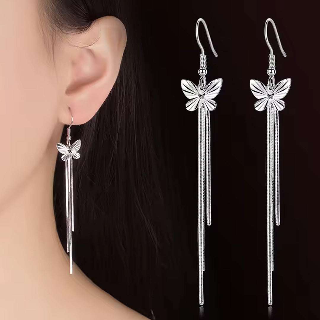 Silver Color Simple Round Bling CZ Zircon Stone Stud Korean Earrings for Women pack of 9 pairs