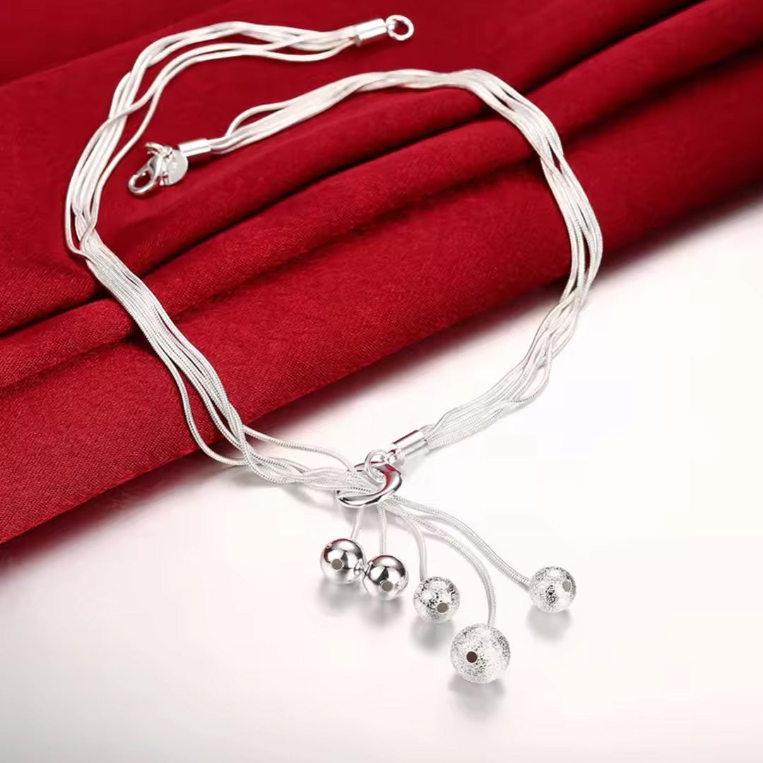 Women Elegant Waterdrop Rhinestone Pendant Necklace,Hook Earrings & Bracelet Jewelry Set of 4