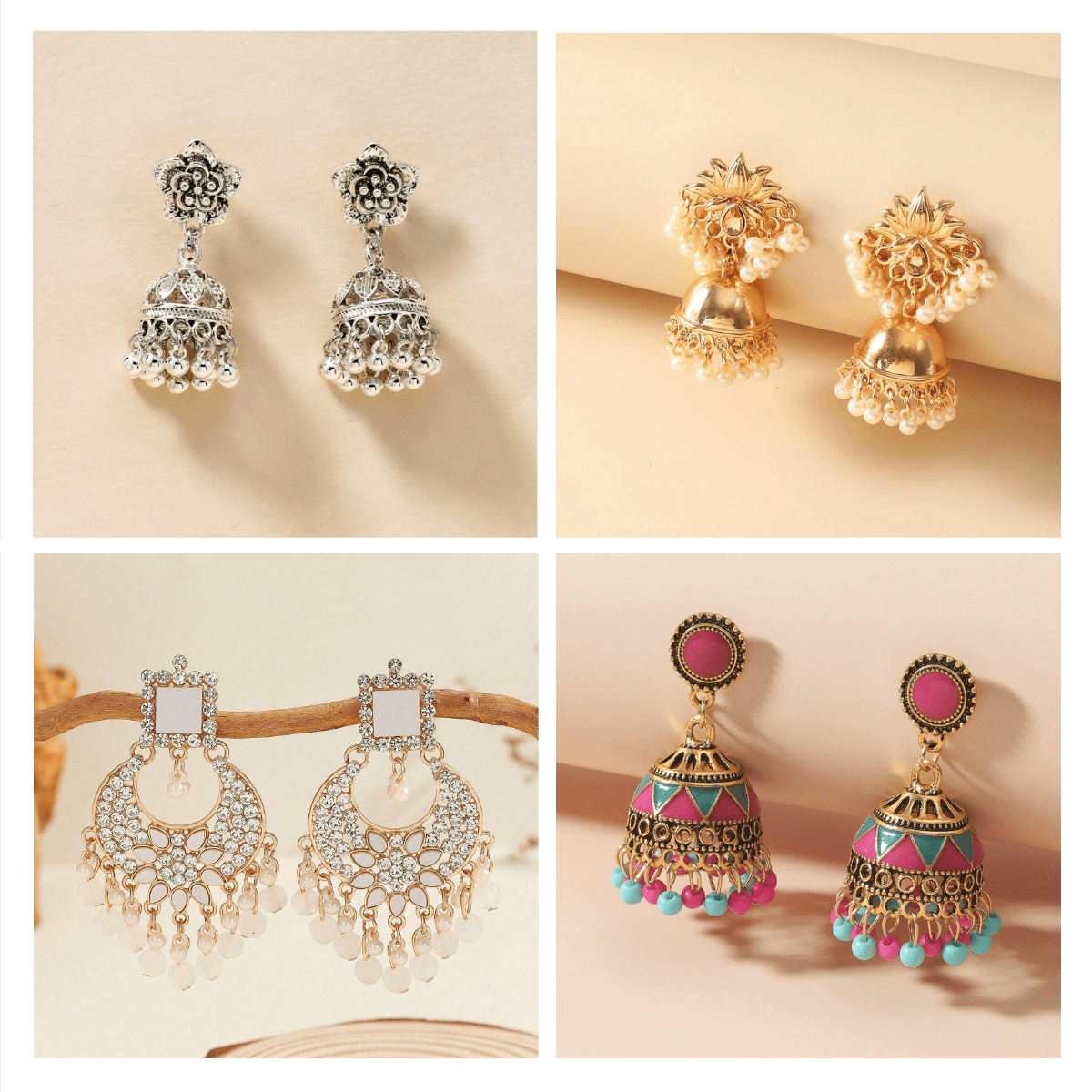 Luxe Heritage Collection - Pack Of 12 Pair Jhumka Earrings #23