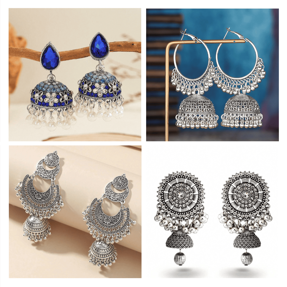 Luxe Heritage Collection - Pack Of 12 Pair Jhumka Earrings #23