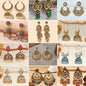 Cultural Chic Series - Pack Of 12 Pair Jhumka Earrings #25