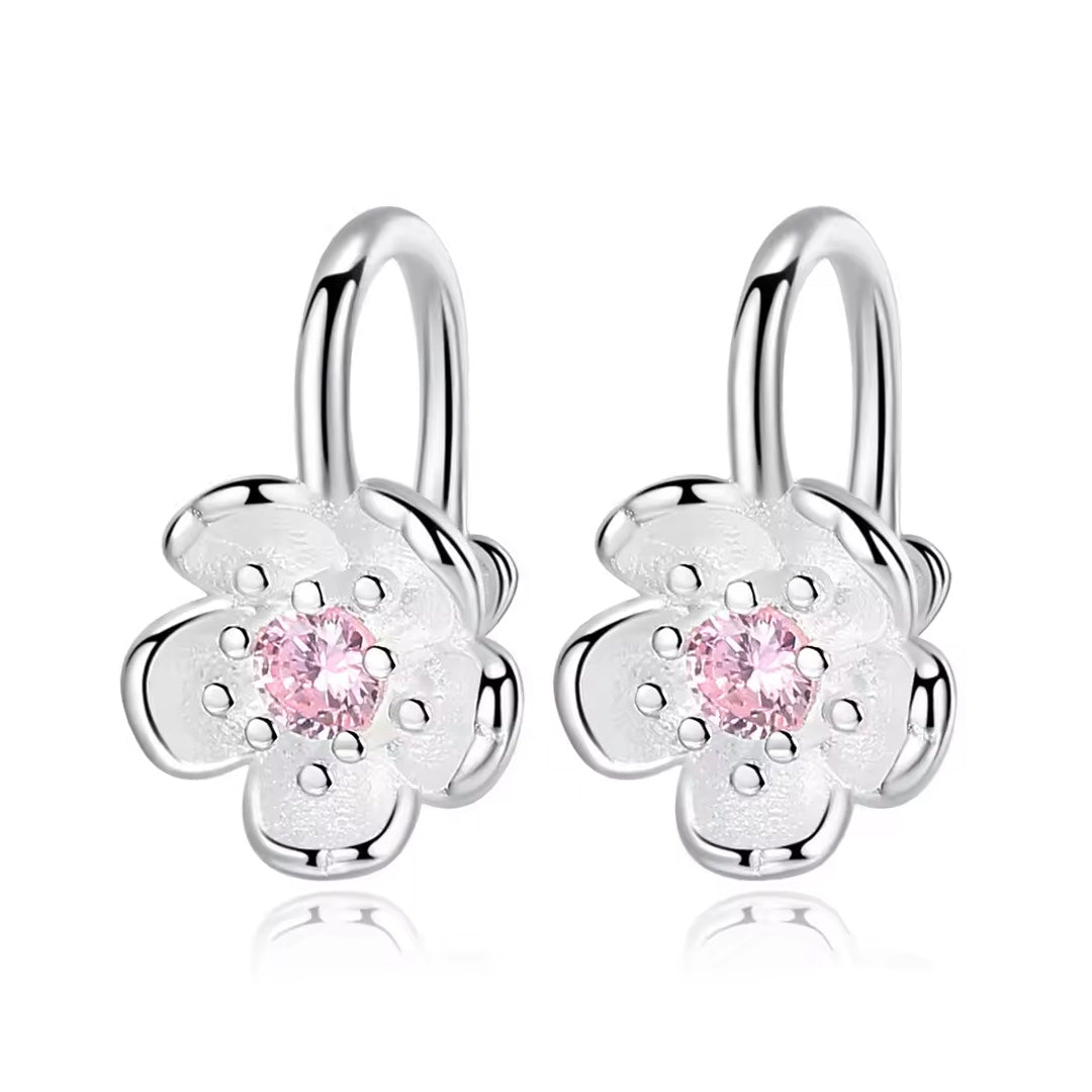 Top Quality Silver Round Circle Hoop Earrings For Woman Fashion Pack of 9 pairs