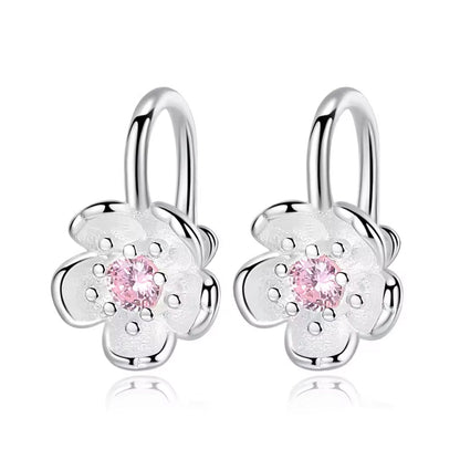 Top Quality Silver Round Circle Hoop Earrings For Woman Fashion Pack of 9 pairs