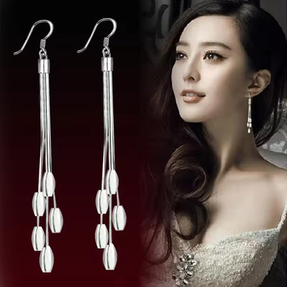 Sterling Silver Color Simple Bling CZ Zircon Stone Stud Korean Earrings for Women Pack of 9 Pairs