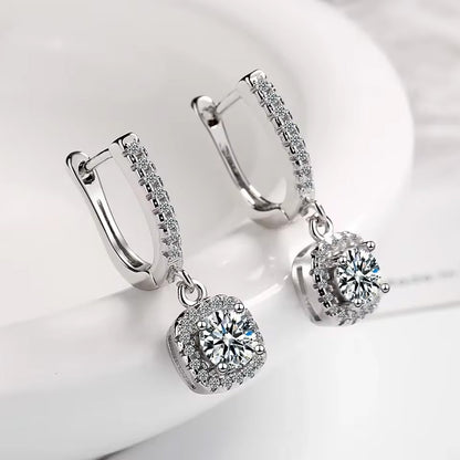 Top Quality Silver Round Circle Hoop Earrings For Woman Fashion Pack of 9 pairs