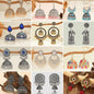 Aesthetic Adornments Series - Pack Of 12 Pair Multicolor Jhumka Earrings #1