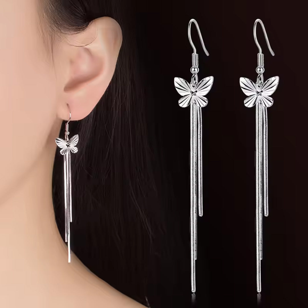 Sterling Silver Color Simple Bling CZ Zircon Stone Stud Korean Earrings for Women Pack of 9 Pairs