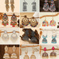 Opulent Echoes Collection - Pack Of 12 Pair Multicolor Jhumka Earrings #17