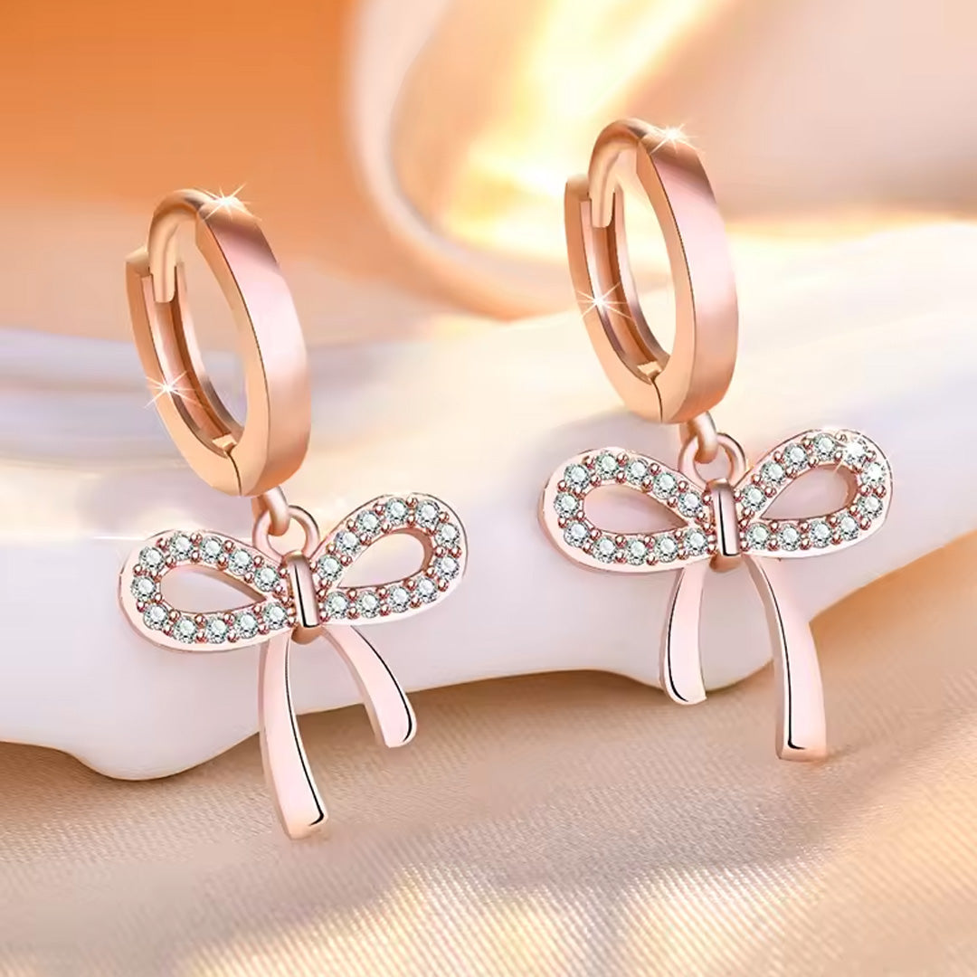 Sterling Silver Zircon Buckle Earrings For Exquisite Women Fashion Accessories pack of 9 pairs