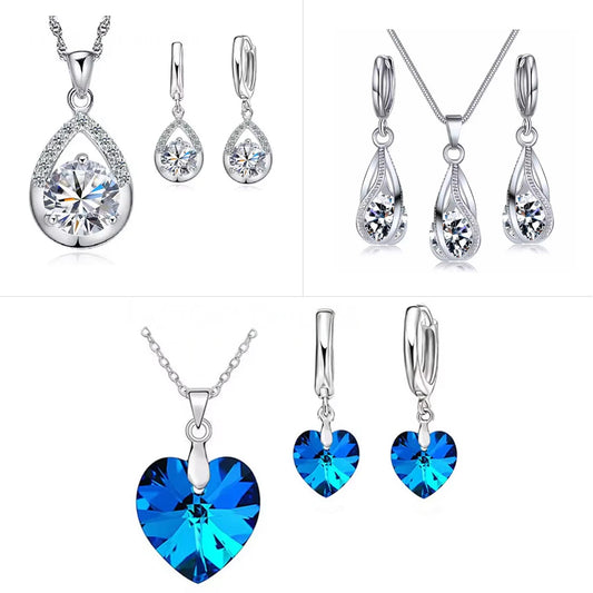 Set of 3 stunning necklace and 3 Earrings Combo