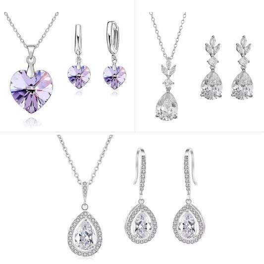 Set of 3 stunning necklace and 3 Earrings Combo