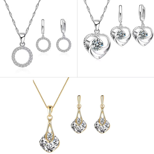 Set of 3 stunning necklace and 3 Earrings Combo