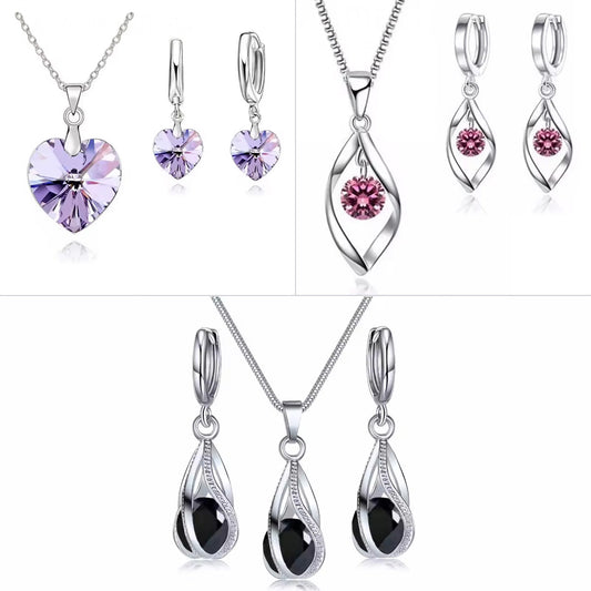 Set of 3 stunning necklace and 3 Earrings Combo