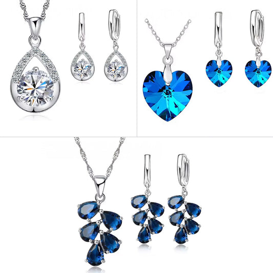 Set of 3 stunning necklace and 3 Earrings Combo