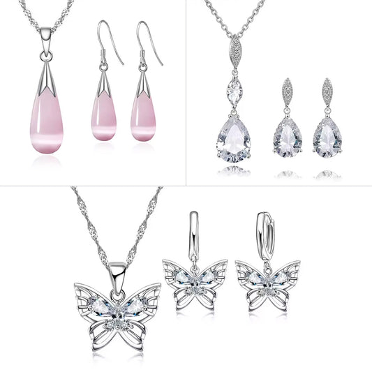 Set of 3 stunning necklace and 3 Earrings Combo