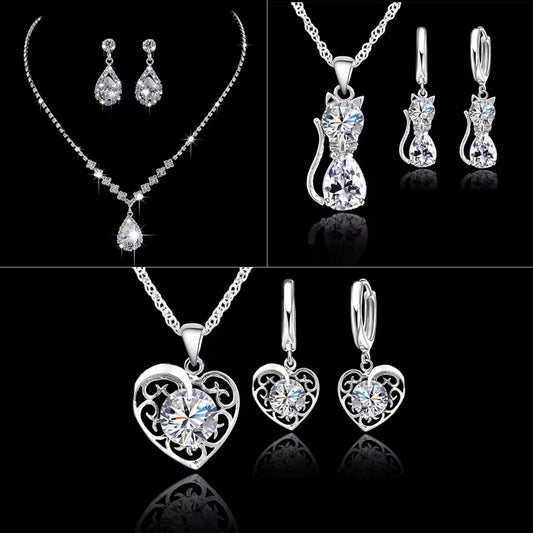 Set of 3 stunning necklace and 3 Earrings Combo